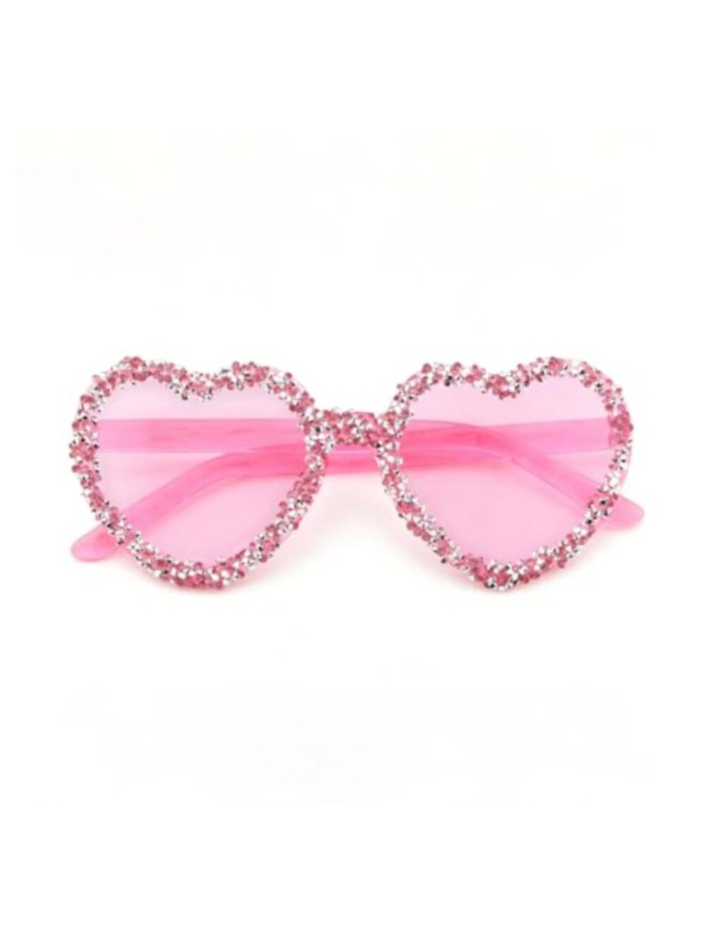 Rhinestone Heart Shaped Sunglasses Bling Party Eyeglasses for Women